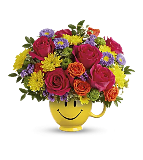 Cheerful Color Medley. An arrangement by Flore's Shop.