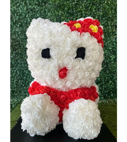 Red Cat (Rose Bear Edition). An arrangement by Flower World and Gifts.