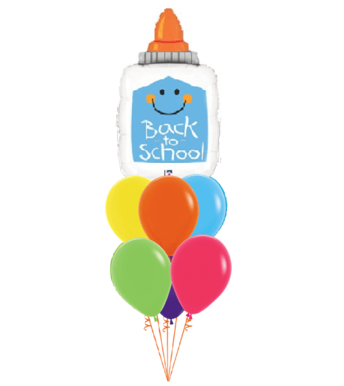 Back To School Glue Awesome Balloon Bouquet. An arrangement by Balloon Bouquets Plus.