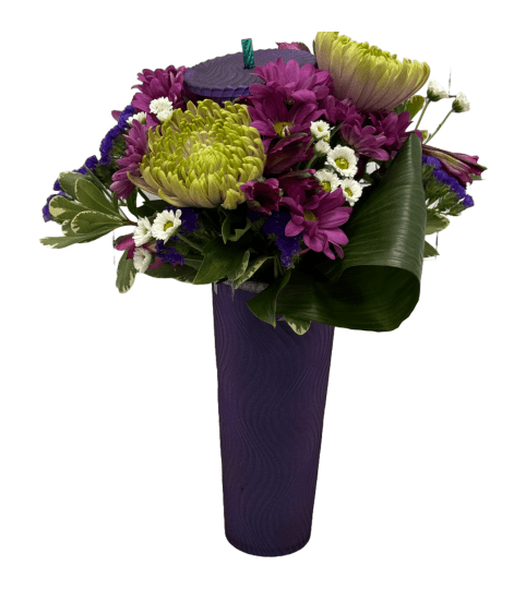 Lavender Meadow To Go. An arrangement by Blumz Floral Boutique.