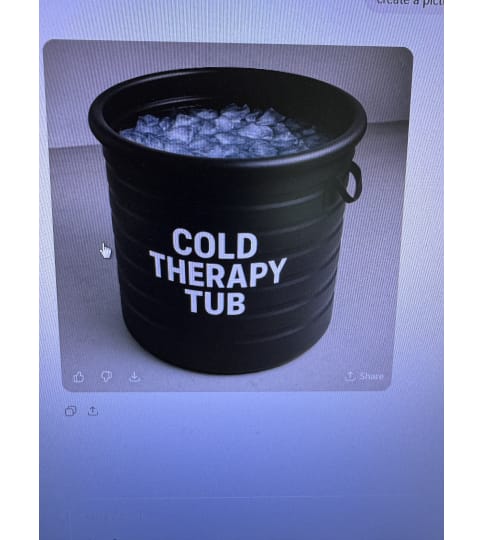 Cold Therapy Tub - Recover Like a Pro. An arrangement by Flowers 4 U Helping Hand.