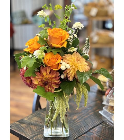 Summer Sunset. An arrangement by Thurston Flowers.