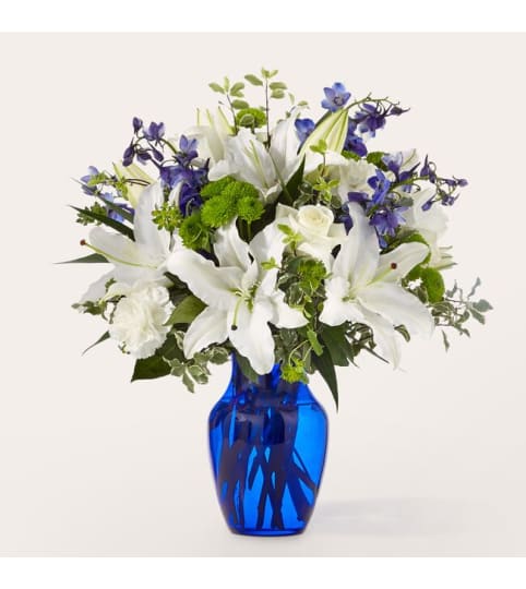 Santorini Bouquet. An arrangement by Sueppel's Flowers.