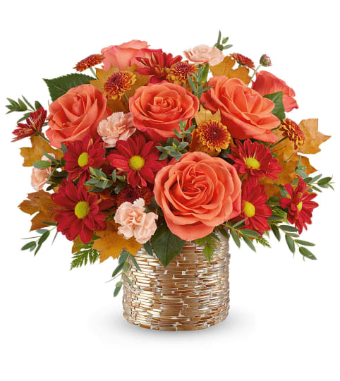 Chic Copper Bouquet. An arrangement by Sueppel's Flowers.