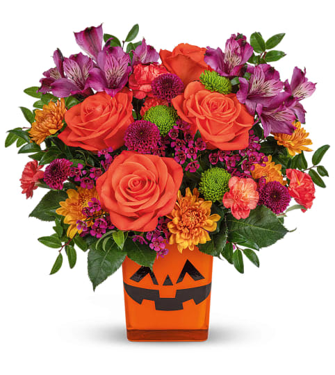 Spooky Spectacle Bouquet. An arrangement by Sueppel's Flowers.