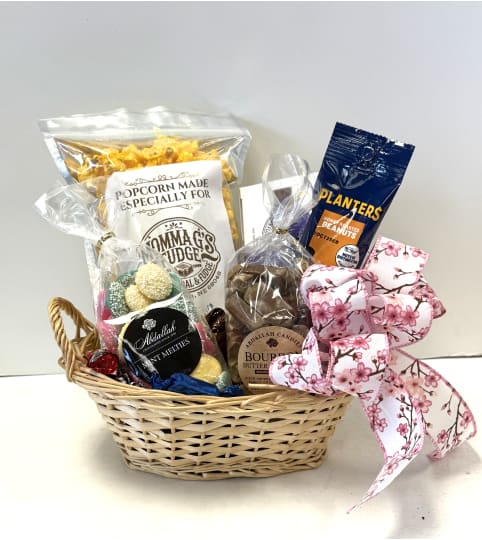 BFF's Small Gourmet Basket. An arrangement by Brown Floral and Fudge.