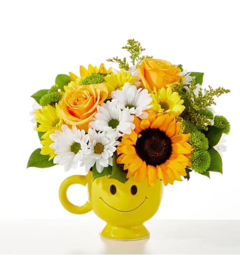Be Happy Bouquet. An arrangement by Sueppel's Flowers.