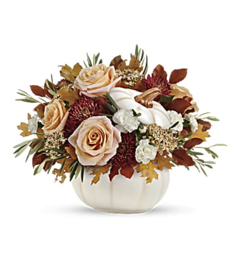 Teleflora's Harvest Charm Bouquet. An arrangement by Love Floral.