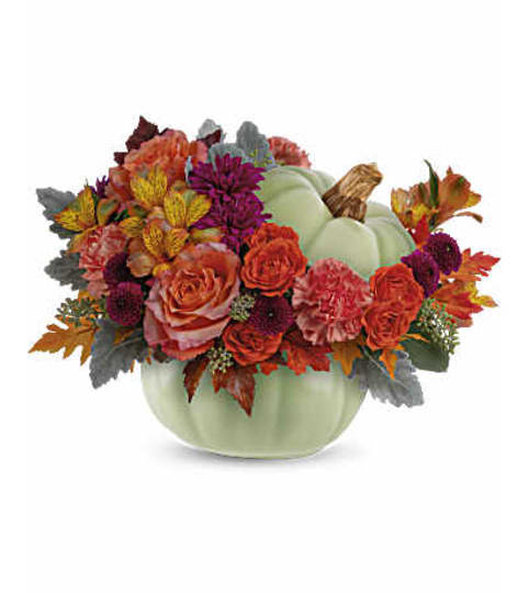 Teleflora's Sage Harvest Bouquet. An arrangement by Love Floral.