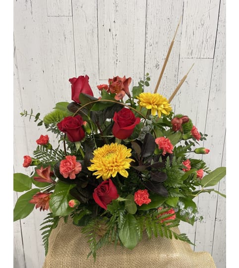 Picnic in the Autumn. An arrangement by Red Rose Incredible Florist.