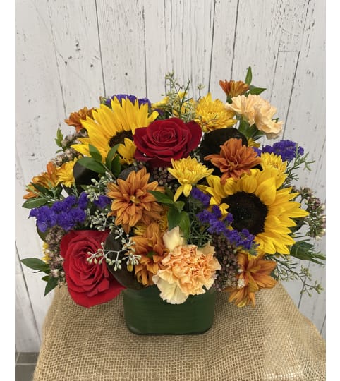 Autumn Radiance. An arrangement by Red Rose Incredible Florist.