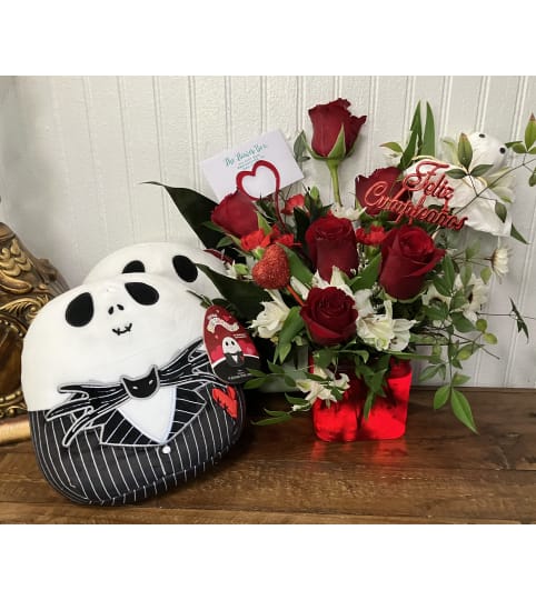 Feliz Cumpleanos for a Special Ghoul Friend. An arrangement by The Flower Box Florist.