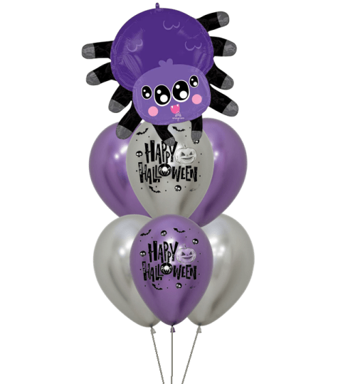 Watchful Eyes Spider Awesome Balloon Bouquet. An arrangement by Balloon Bouquets Plus.
