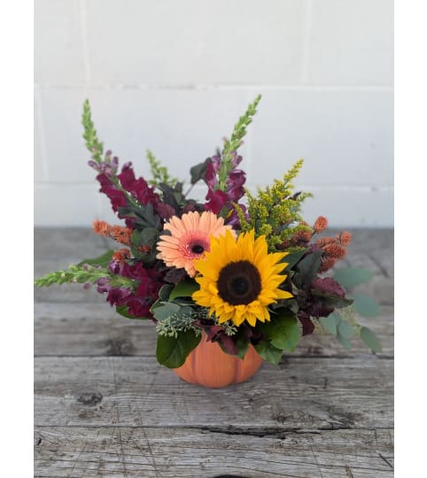 Pumpkin Spice. An arrangement by The Garden Gate Gifts and Florals.