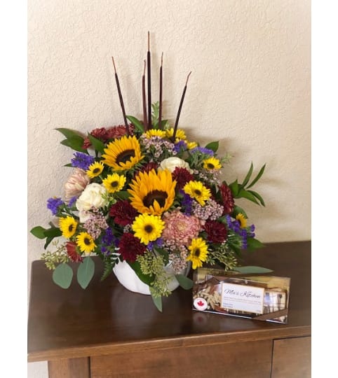 The Sweetest Pumpkin in the Patch!. An arrangement by Loyalist Flowers.
