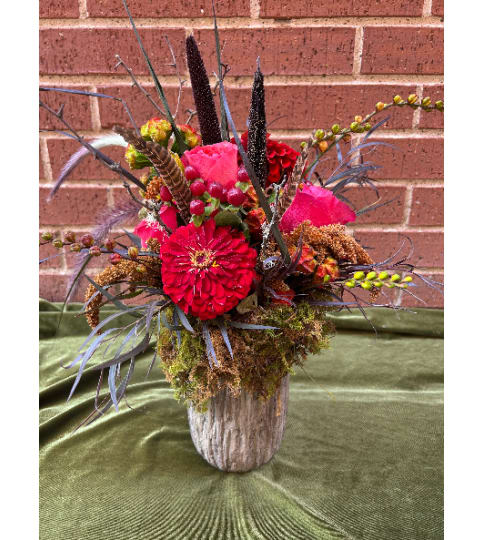 Wildfire Romance. An arrangement by Flower Snobs at Cityview.
