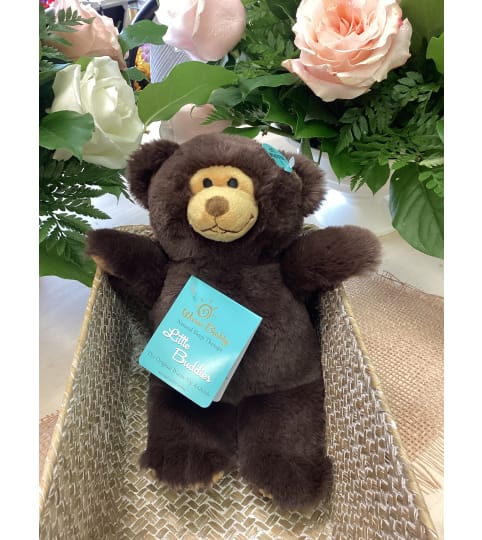 Warm Snuggly Moose. An arrangement by Roma Flowers and Gifts.