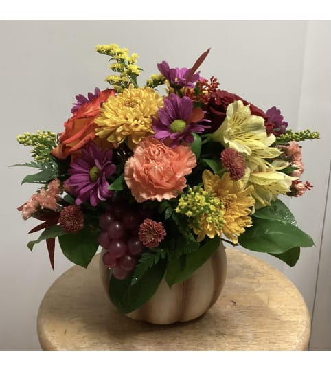 Pumpkin Spice. An arrangement by Roma Flowers and Gifts.