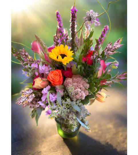 Sun-kissed Dreams. An arrangement by Flower Snobs at Cityview.