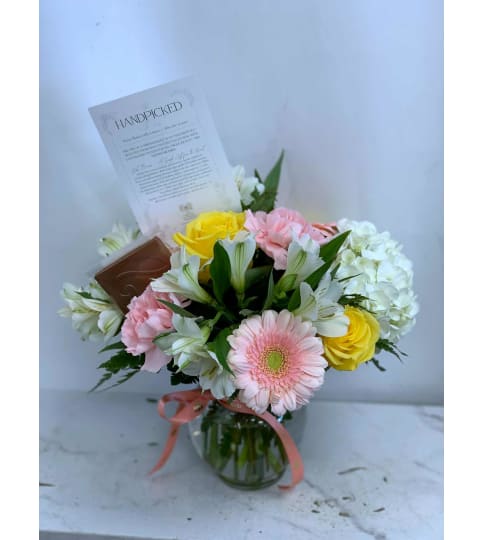 Whisper – Curated Story Card Collection. An arrangement by Anderson Flowers.