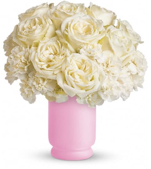 Teleflora's Sweetly Chic. An arrangement by Pompano Beach Floral.