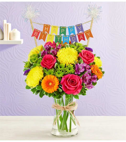 Fields of Europe® Celebration with Happy Birthday Banner - XL