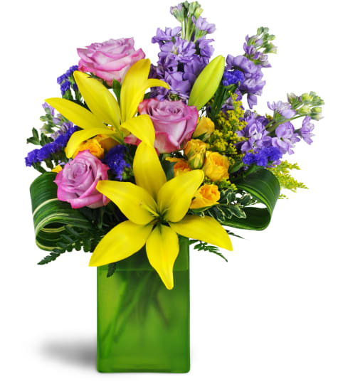 Springtime Kiss™. An arrangement by Agape Flowers and Gifts.