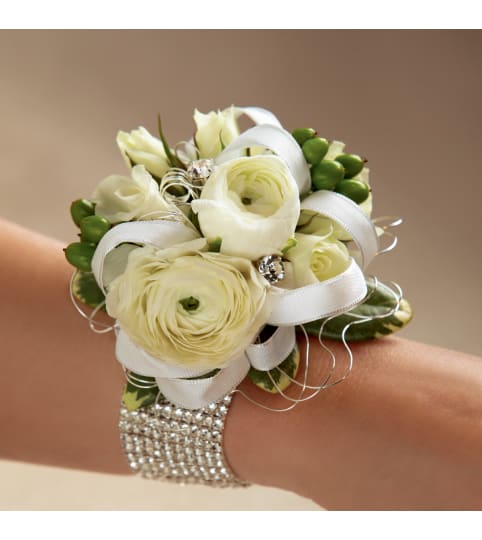 The FTD® White Wedding Corsage