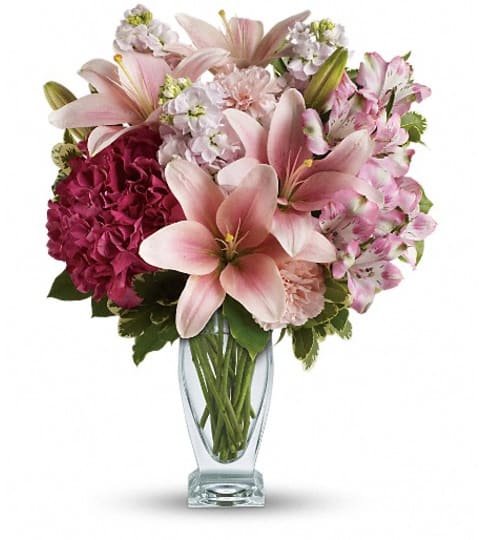 Teleflora's Blush Of Love Bouquet. An arrangement by Jo-Dee's Blooms and Things.
