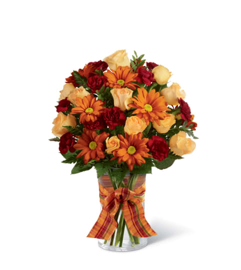 The FTD® Golden Autumn™ Ribbon Bouquet