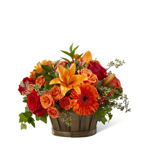 The FTD® Harvest Memories™ Basket. An arrangement by Country Cousins Flower Shop.