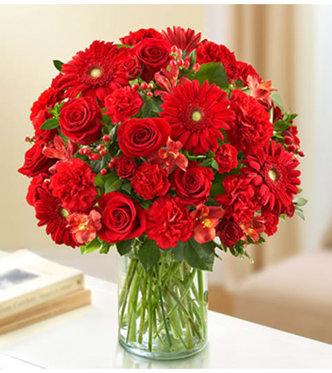 Sincerest Sorrow - All Red. An arrangement by Graceland Florist.