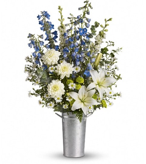 Beachside Bliss. An arrangement by The Flower Boutique.