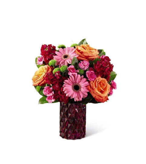 The FTD® Brightly Bejeweled™ Bouquet. An arrangement by Country Cousins Flower Shop.
