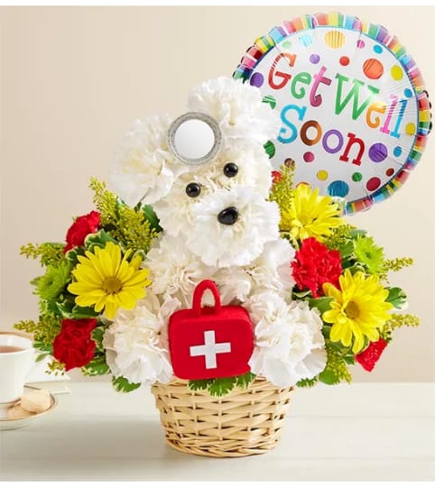 Cure-All Doggie™. An arrangement by Susana's Flowers.