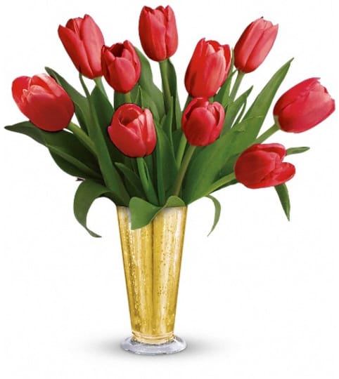 Tempt Me Tulips Bouquet by Teleflora