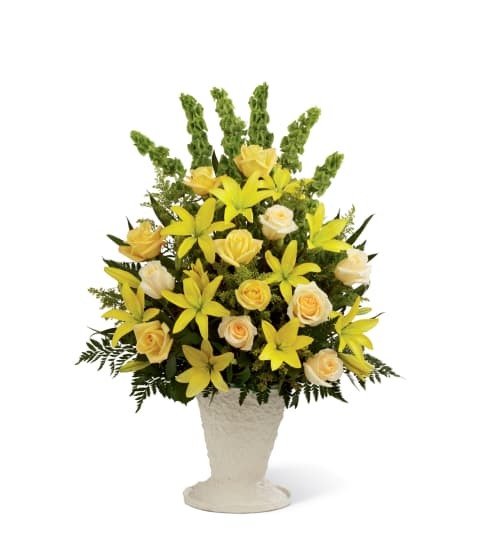 The FTD® Golden Memories™ Arrangement. An arrangement by Mt. Scott Flowers.