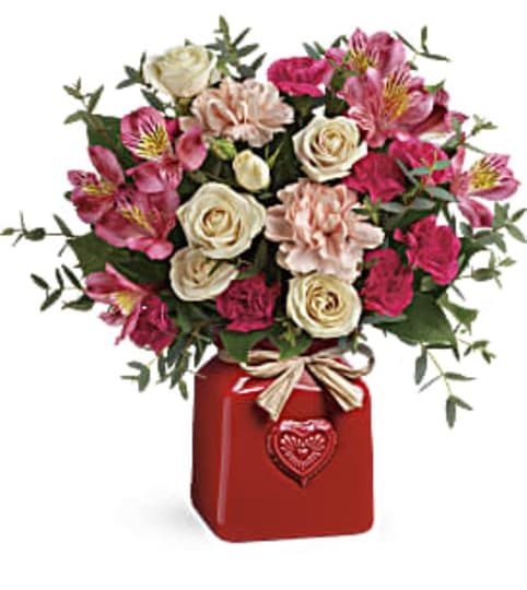 Teleflora's Vintage Heart Bouquet