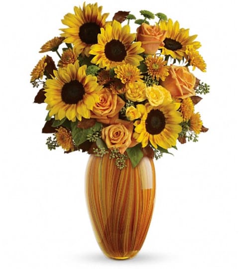Teleflora's Golden Sunset Bouquet. An arrangement by Fabulous Flowers.