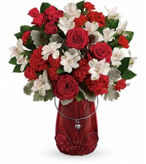 Teleflora's Red Haute Bouquet