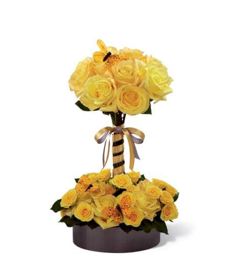 The FTD® Sun Blushed™ Rose Bouquet