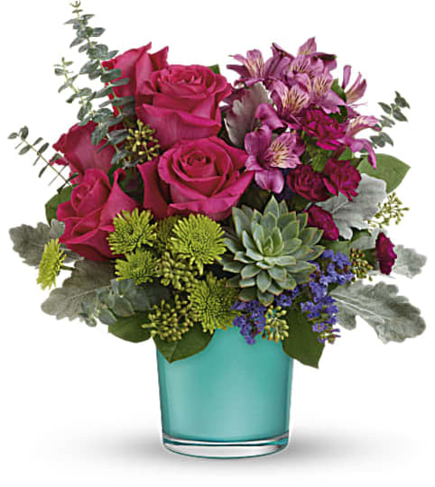 Teleflora's Topaz Wonderland Bouquet. An arrangement by GardeLina Flowers.