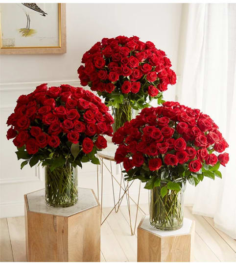 Extravagant Romance 300 Long Stem Red Roses™