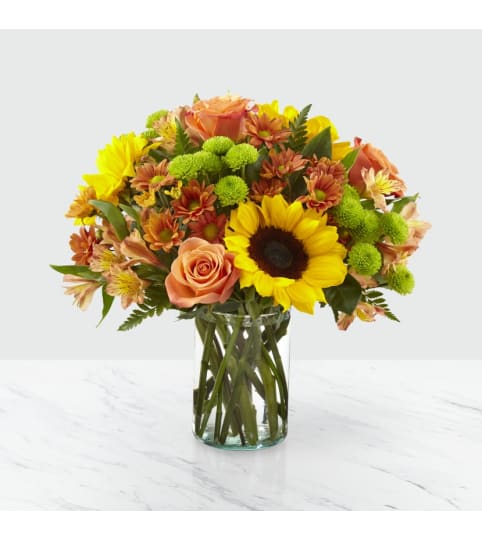 The FTD Autumn Splendor™ Bouquet. An arrangement by Country Cousins Flower Shop.