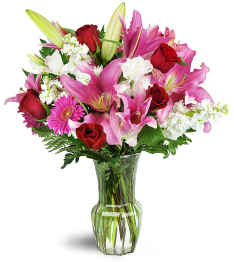Blushing Heart Bouquet™. An arrangement by Alice Octavia Floral Shoppe.