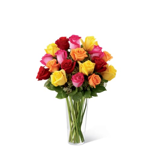 The FTD® Bright Spark™ Rose Bouquet. An arrangement by Country Cousins Flower Shop.