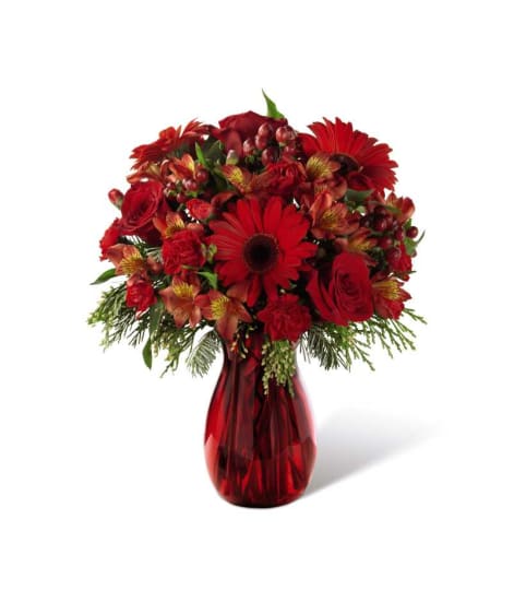 The FTD® Spirit of the Season™ Bouquet. An arrangement by Detroit Floral.