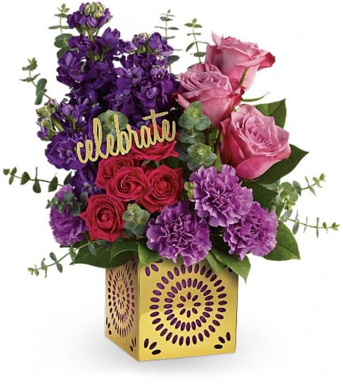 Teleflora's Thrilled For You Bouquet. An arrangement by Pompano Beach Floral.