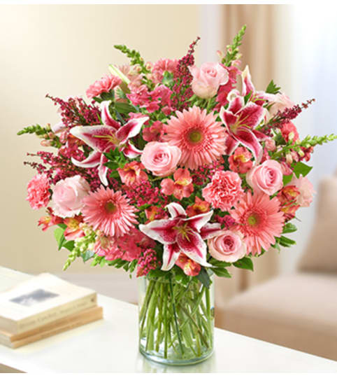Sincerest Sorrow - All Pink. An arrangement by Graceland Florist.