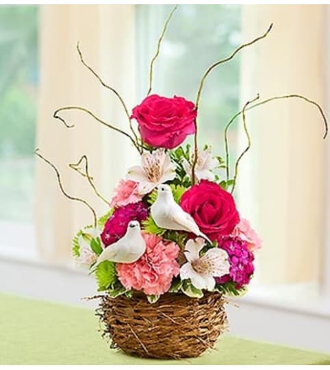 Love Bird Nest Bouquet